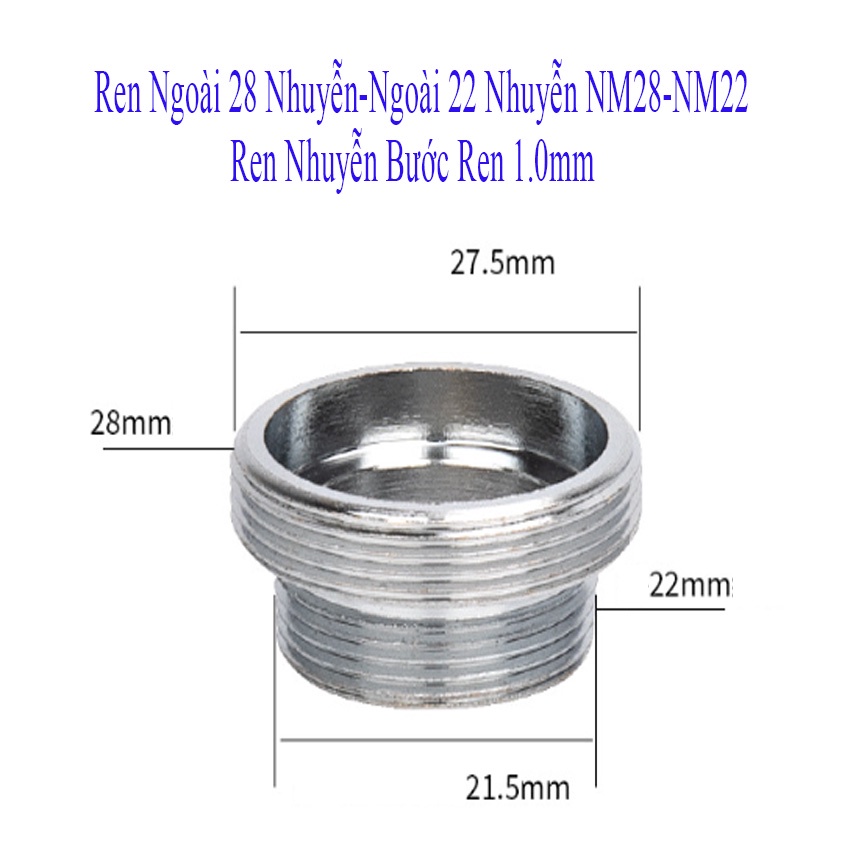 Đầu Chuyển Đổi Vòi Nước Ren Ngoài Trong