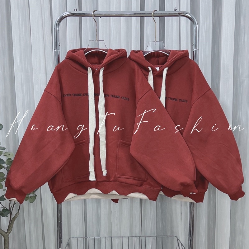 Áo hoodie nỉ bông Shop No.17 chữ thêu M673