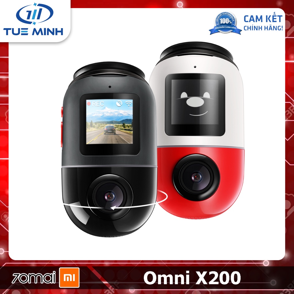 Camera hành trình 70mai Dash Cam Omni X200 - Giám sát từ xa, quay 360