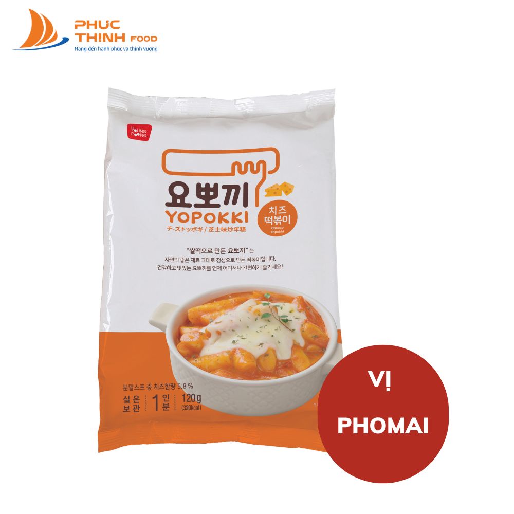 Bánh Gạo Tokpokki Hàn Quốc Vị Kem Phomai Ăn Liền 240g