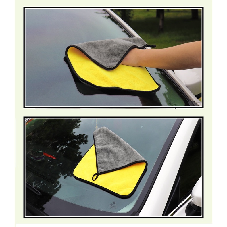 Khăn lau xe ô  tô 30x30cm siêu mịn