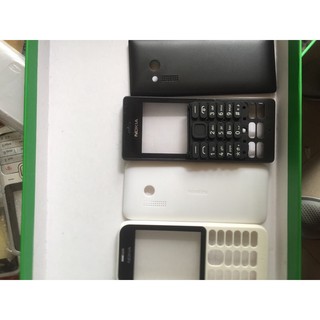 Vỏ Nokia 216 mặt trước nắp sau(mt-ns) đen có kèm phím và ko kèm phím.