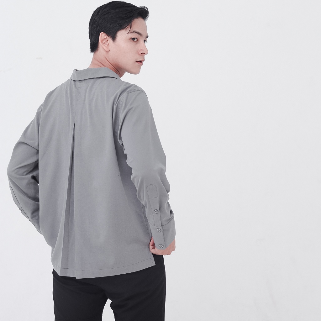 Áo sơ mi nam SENZC, dài tay, vải lụa cotton thoáng mát, không nhăn, form regular