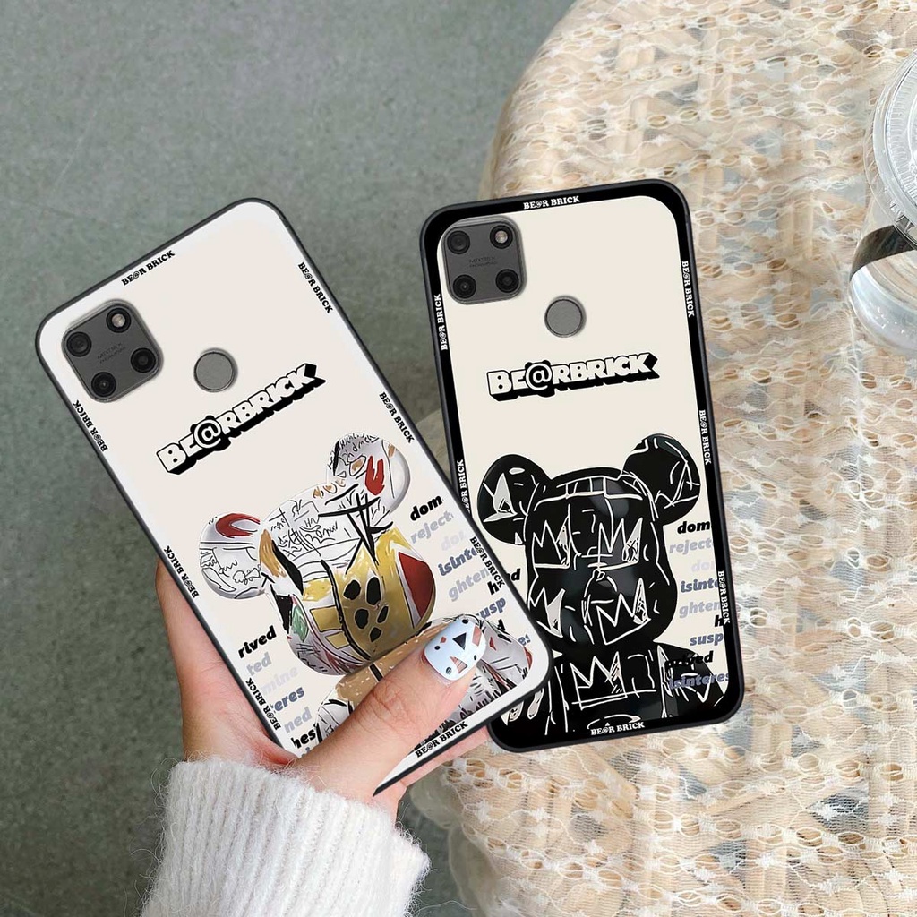 Ốp lưng Realme C25s - C25Y hình gấu bearbrick, smile thời trang, ốp lưng rẻ bền đẹp