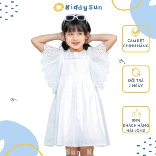 Váy bé gái Kiddy Sun cánh tiên tiểu thư trắng mềm mại an toàn dành cho bé gái [V144]
