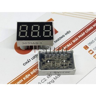 Led 7 thanh 0.36 inch 3 số màu đỏ k chung 3631as