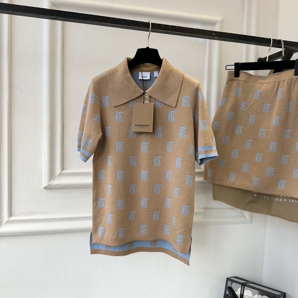 Set váy áo thời trang cao cấp Burberry BBR thiết kế thanh lịch, sang trọng