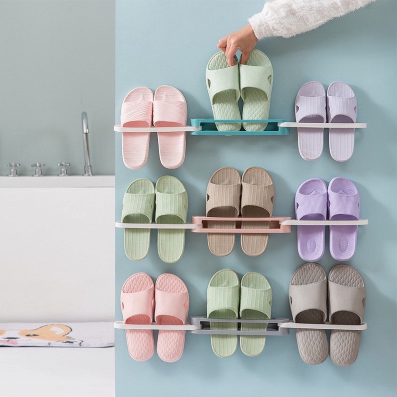 Kệ Giá Để Giày Dép Dán Tường 3in1 - Giá Treo Giày, Treo Khăn Tắm, Treo Đồ Dán Tường Thông Minh 3 Trong 1 KABA