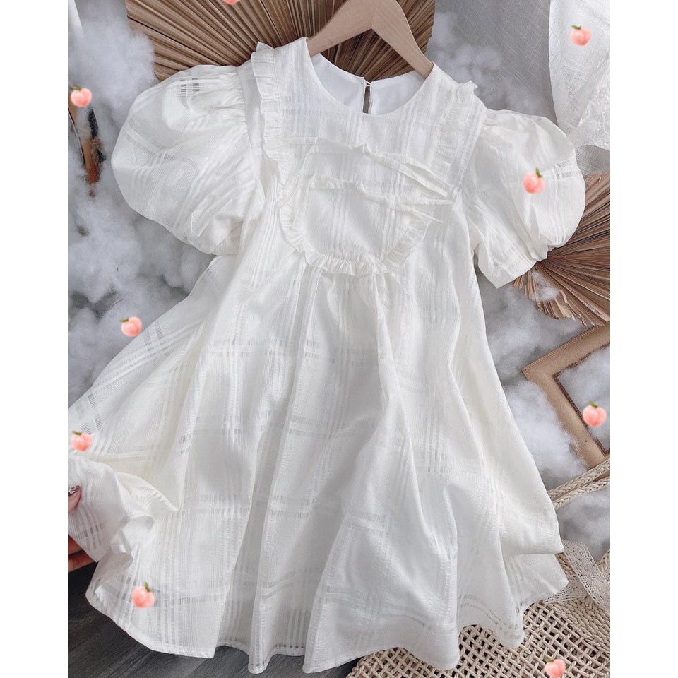 ĐẦM BBDOLL VOAN Ô CỔ BÈO⚡HỎA TỐC⚡ MEOINDAHOUSE