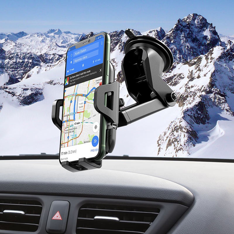 Giá đỡ điện thoại trên ô tô hoco dùng cho oto dinh vào kinh lái taplo dùng cho iphone samsung ...vv