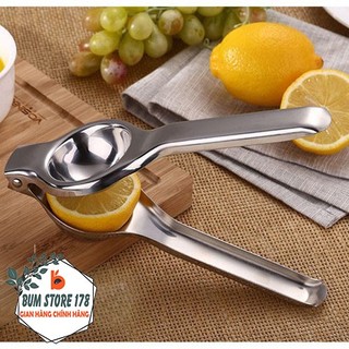 Dụng cụ ép cầm tay inox chống rỉ với thiết kế nhỏ gọn tiện lợi, Kẹp vắt chanh không lọt hạt dùng ít lực khi vắt