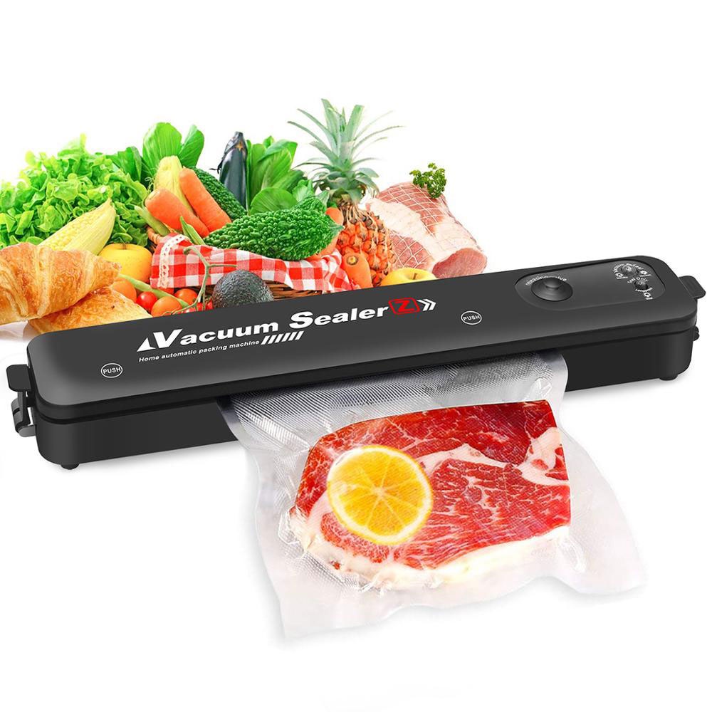Máy Hút Chân Không Thực Phẩm - Máy Hút Chân Không Vacuum Sealer Mini Cao Cấp Tự Hàn Miệng Tiện Dụng Tặng Kèm Túi Hút