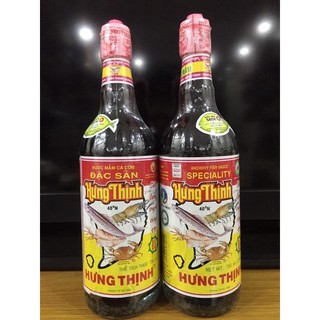 Nước mắm cá cơm đặc sản Hưng Thịnh 40 độ đạm chai 750ml