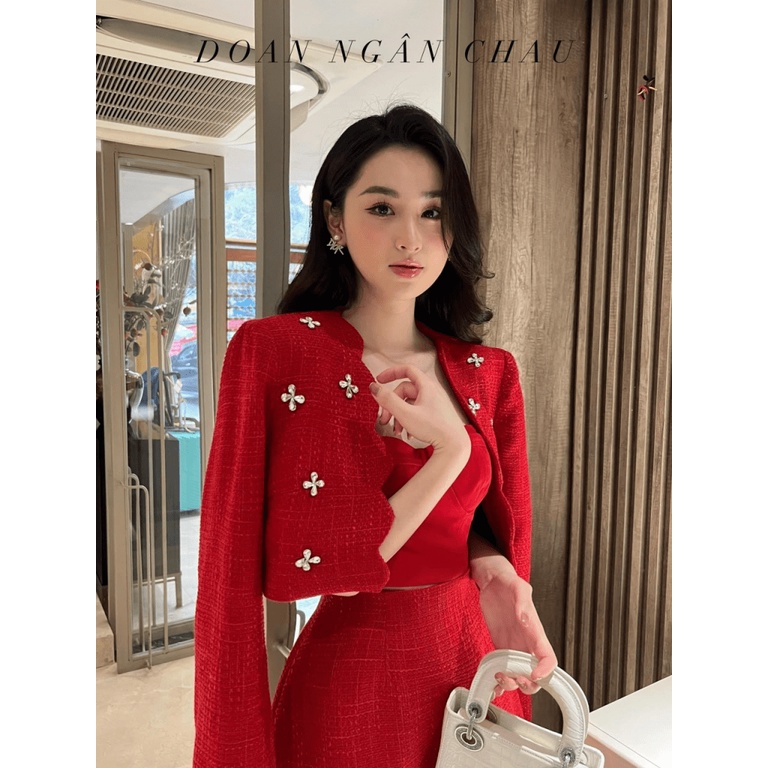 SET 3IN1 LENIN GÂN ÁO CÚP NGỰC MIX ÁO KHOÁC NGOÀI PHỐI CHÂN VÁY NGẮN ĐI CHƠI DỰ TIỆC CỰC XINH ĐẸP SANG CHẢNH UP HFS