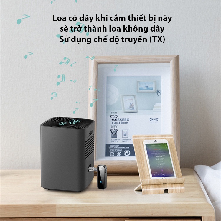 Bộ Thu Phát Bluetooth 5.0 C28 2 trong 1 có giắc cắm 3.5mm cáp sạc usb dành cho xe hơi -dc4987