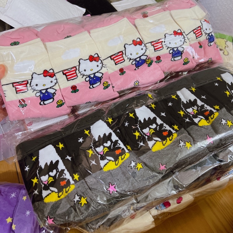 Tất vớ chân hoạt hình Sanrio Kuromi Melody Cinnamoroll Kitty Pompurin