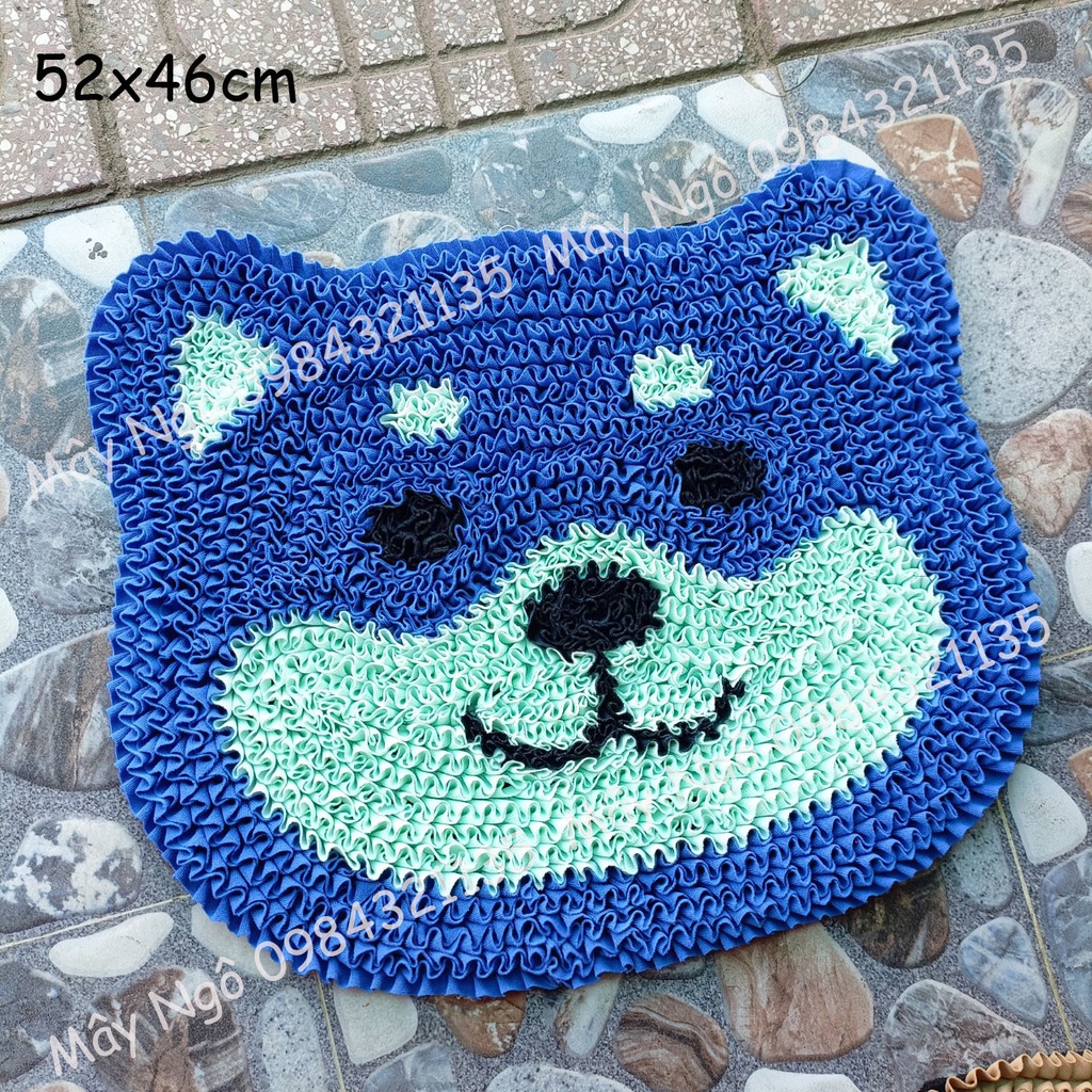 Thảm lau chân hình thú, thảm mặt cún