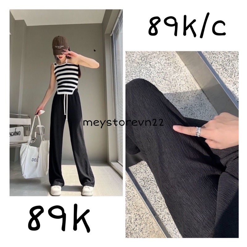 sẵn Quần culottes đen