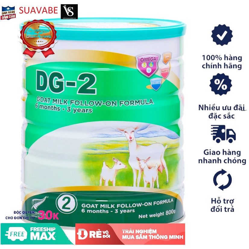 Sữa dê DG 2 800g
