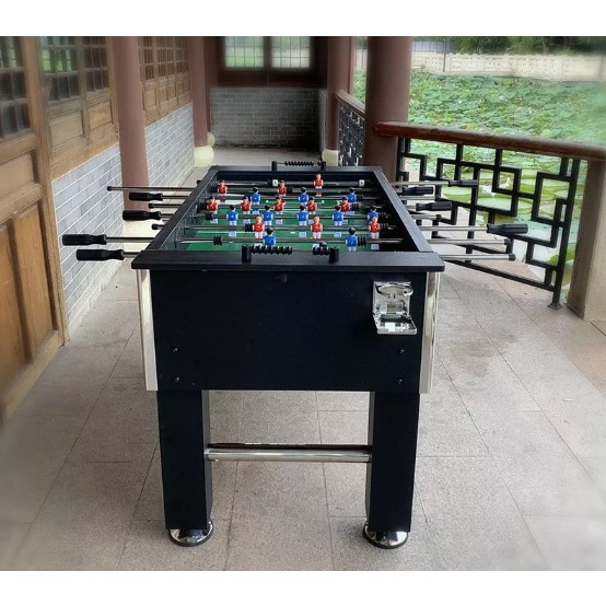 Bàn Bi Lắc Bóng Đá Cỡ Lớn 1,4m Harvard Black JX 101C Chuẩn Thi Đấu, Banh Bàn Foosball 1m4 Gia Đình,Văn Phòng