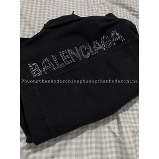 ÁO BÒ BALENCIAGA ĐÍNH ĐÁ (kèm ảnh thật)