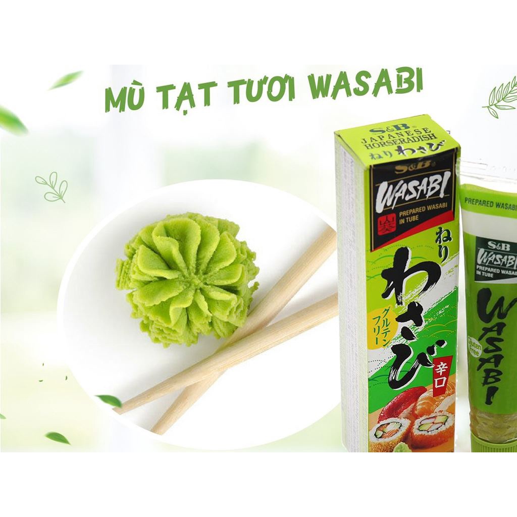 Mù tạt wasabi S&B 43g nhập khẩu Nhật Bản