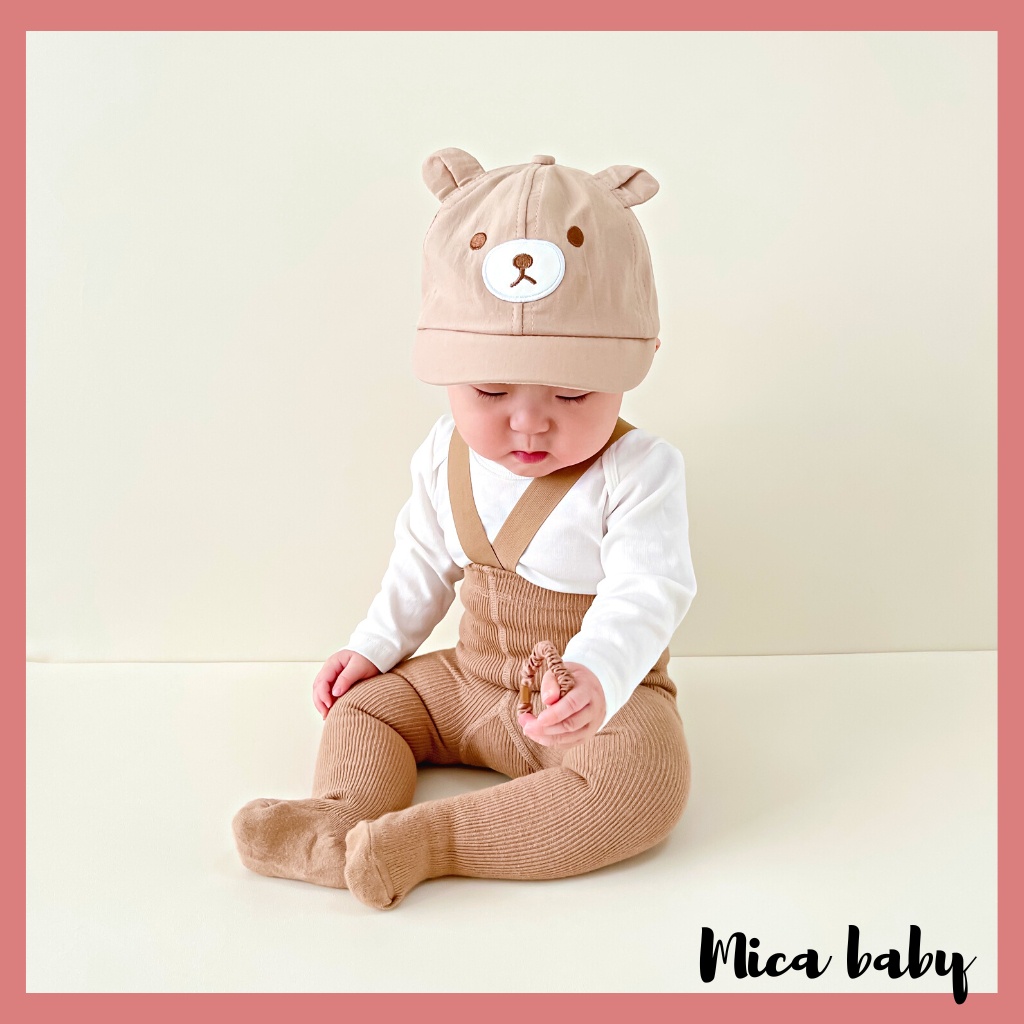 Mũ nón lưỡi trai trẻ em hình mặt cún có điều chỉnh đáng yêu cho bé MH229 Mica baby