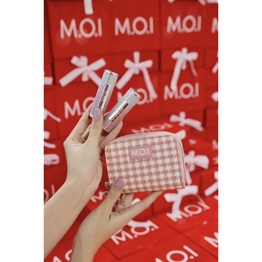 VÍ NGẮN M.O.I MÀU HỒNG
