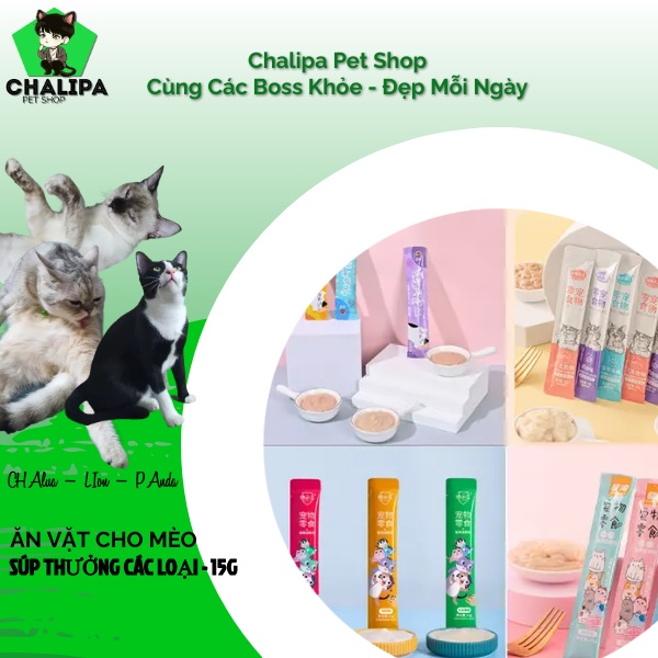 Súp Thưởng 3 Vị Cho Mèo Cat Food & Shizuka