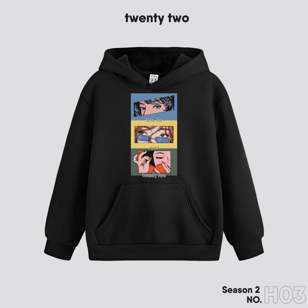 Áo hoodie cặp đôi Twenty two áo hoodie unisex nam nữ form rộng oversize nỉ bông SS2-No.H03 | BigBuy360 - bigbuy360.vn
