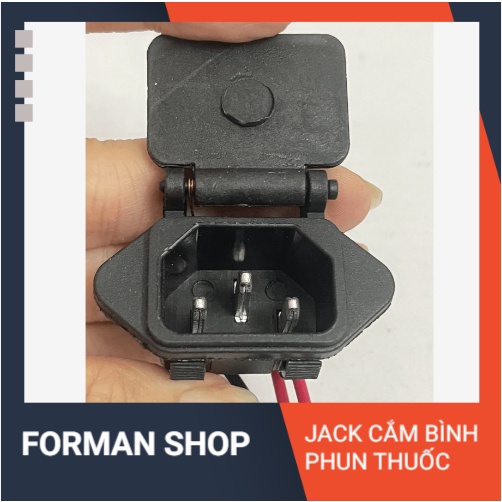 Chấu sạc jack cắm phụ kiện chuyên dụng thay thế cho các loại bình phun thuốc trừ sâu bằng điện