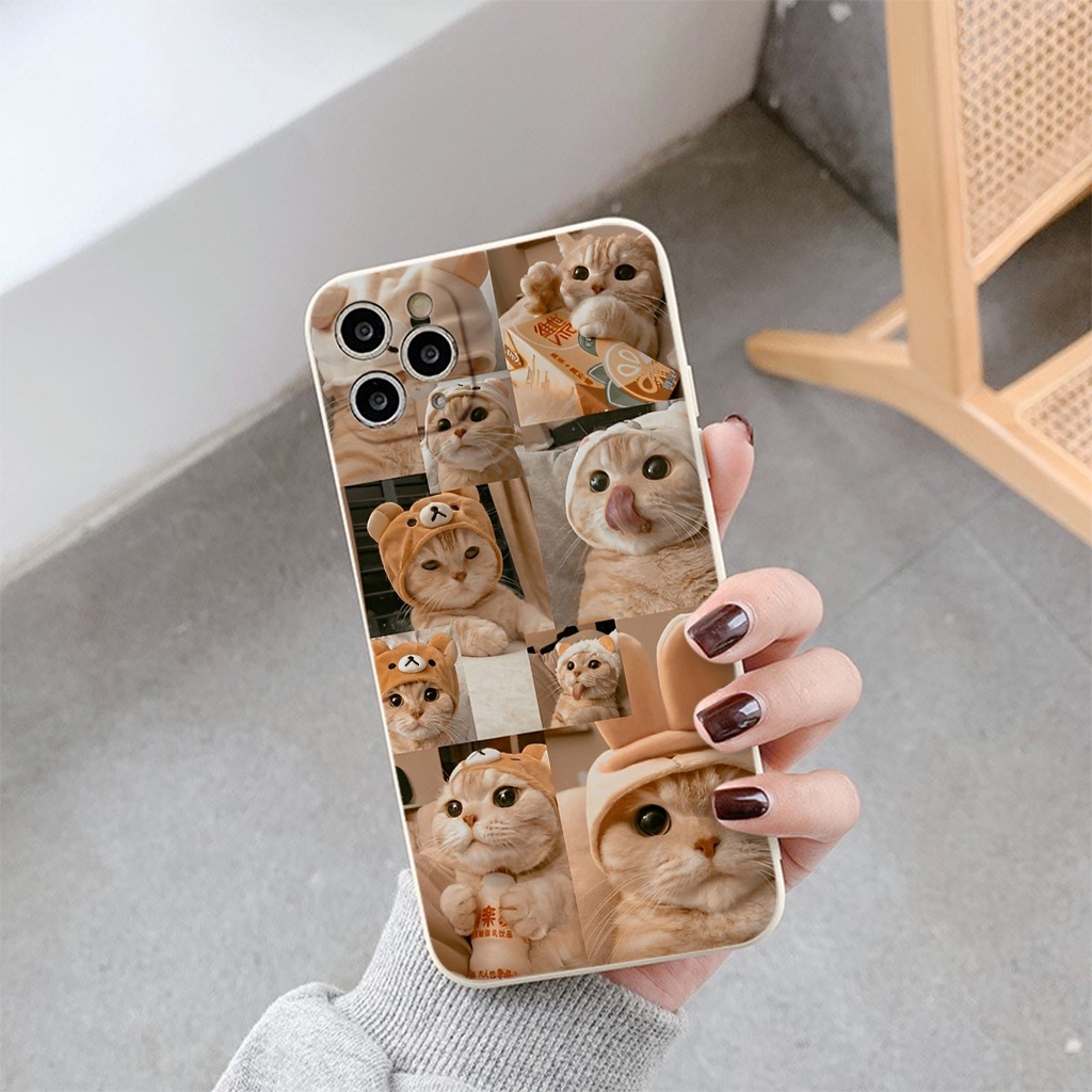 Ốp lưng iphone ốp chống bẩn nhiều mèo baby cute xinh xẻo ip 7plus 8plus x xsmax 11 12 13 14 pro max plus e5405