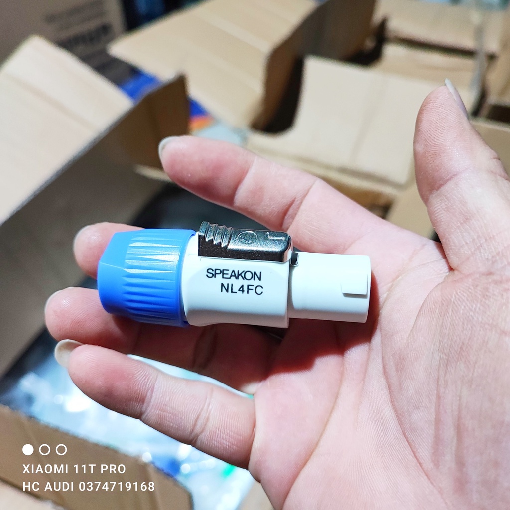 Giắc loa full SPEAKON NL4FC - giắc NEUTRIK loa chuyên nghiệp cao cấp