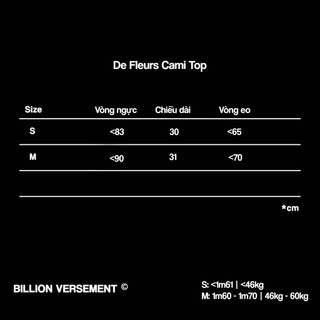 De Fleurs Cami Top - Áo Cami De Fleurs