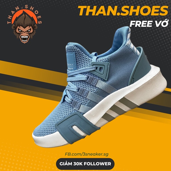 Giày EQT Basketball Adv ASH Blue Foot Wear White, EQT Xanh Dương - Than.Shoes
