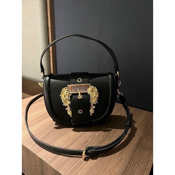 TÚI VERSACE NỬA VẦNG TRĂNG ĐEN HÀNG CHÍNH HÃNG