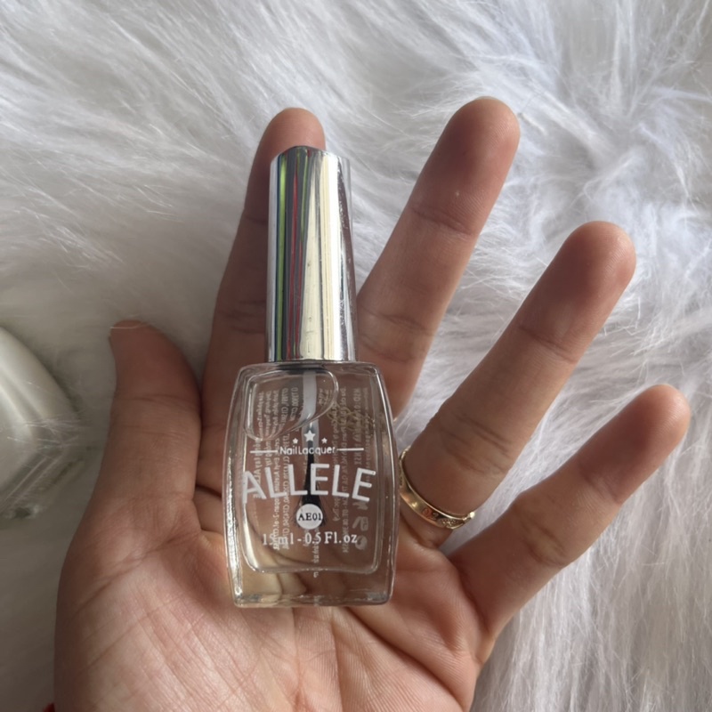 Sơn dưỡng móng tay sơn bóng  trắng bóng hồng ALELE 15ml 💥TẬN GỐC💥nuôi dưỡng móng tay chân sơn nhanh khô, không vàng móng
