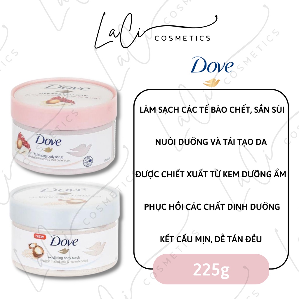 Tẩy Da Chết Toàn Thân DOVE Exfoliating Body Polish 225ml