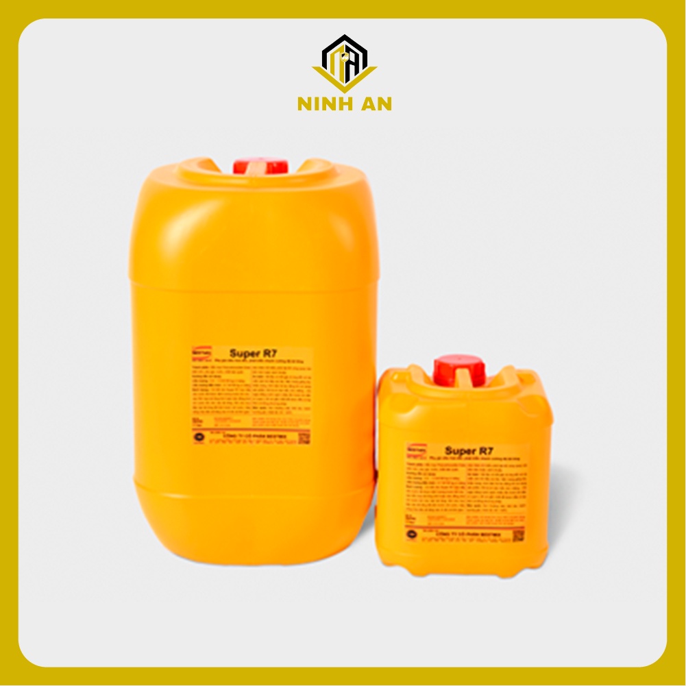 Super R7 - Can 5 lít - Phụ gia siêu hoá dẻo cho bêtông, đóng rắn nhanh