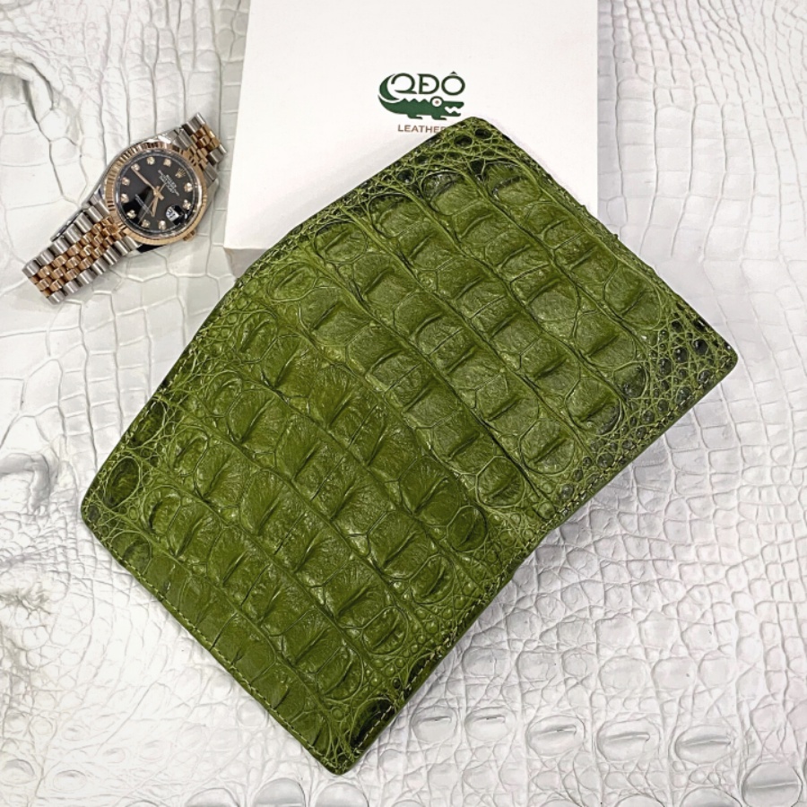 Ví Nam Dạng Đứng Da Cá Sấu Một Mặt 2DO LEATHER Da V20 Kích Thước  Quà Tặng Cho Người Thân, Sang Trọng, Chính