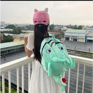 Balo Rồng răng sún siêu kute, vải nhung trơn siêu bền, sang xịn mịn cao cấp