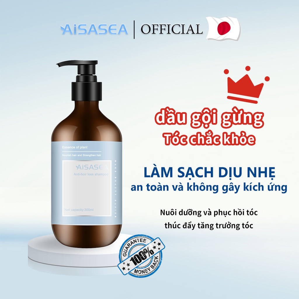 AISASEA Chống rụng tóc  Nhân sâm dầu gội chống rụng tóc dầu gội đầu thúc  Sửa Chữa Nuôi Dưỡng Mạnh Mẽ đẩy tăng trưởng tóc  300ml