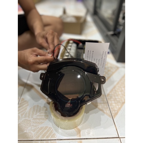 Đồng hồ uma mẫu nền mới cho exciter 135 nha anh em