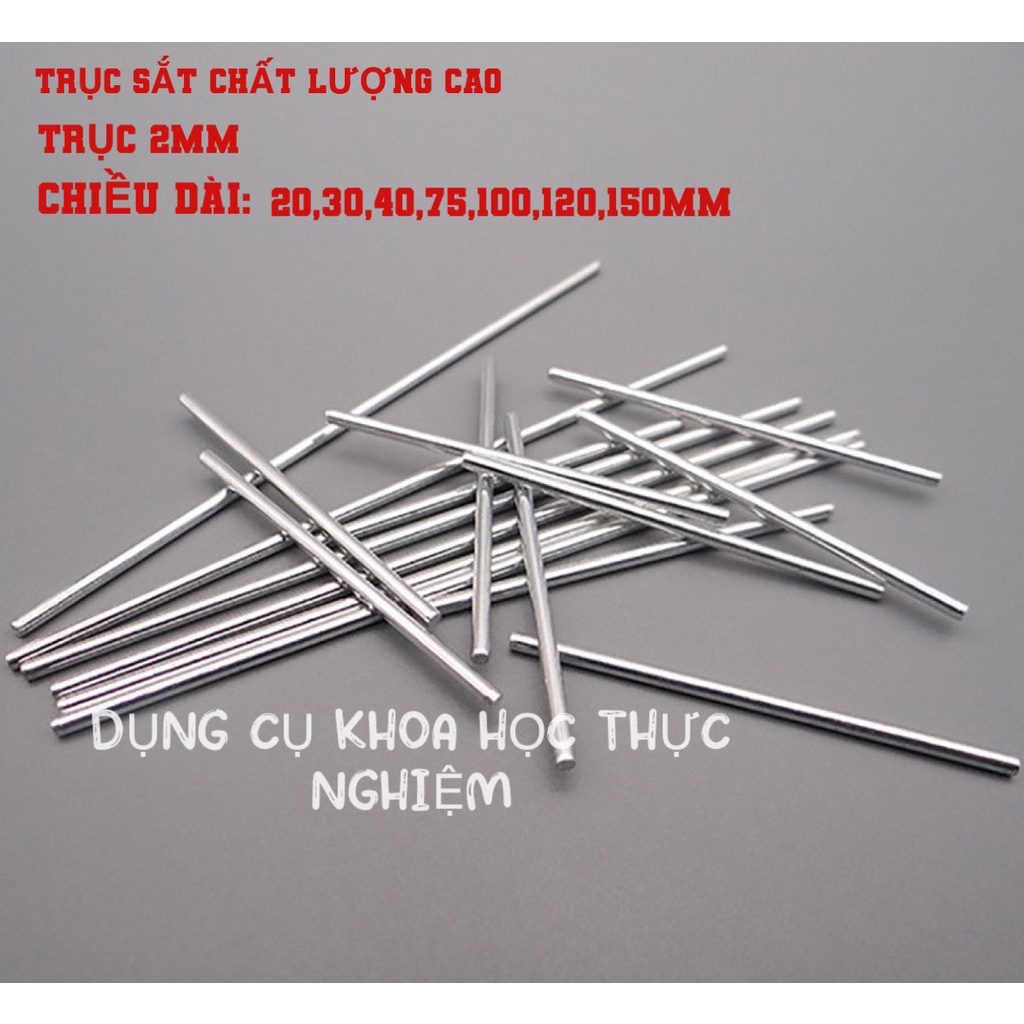 Trục sắt mô tơ motor 2mm nhiều kích thước chất lượng cao mới 100%