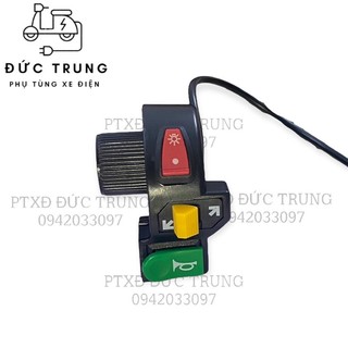 Cụm công tắc xi nhan, đèn, còi xe điện