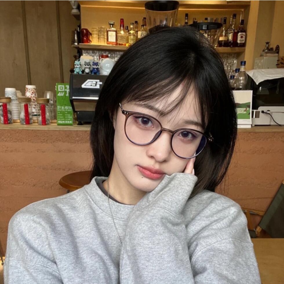 Kính Mát Gọng Kim Loại Tròn Chống Tia Uv Thời Trang