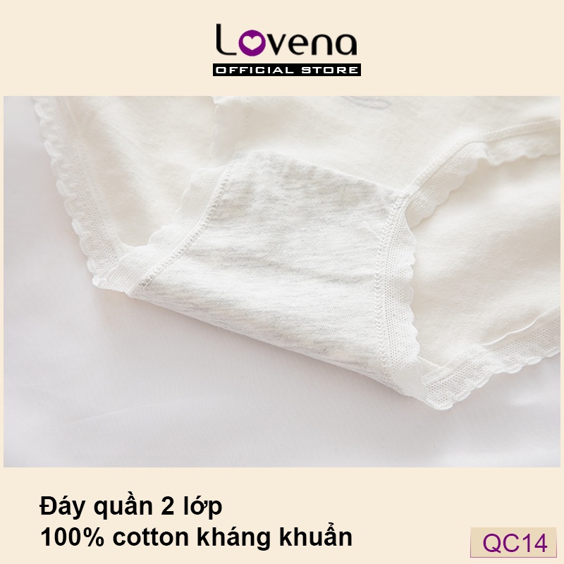 Quần Lót Cute Nữ Cotton Kháng Khuẩn Lovena QC14