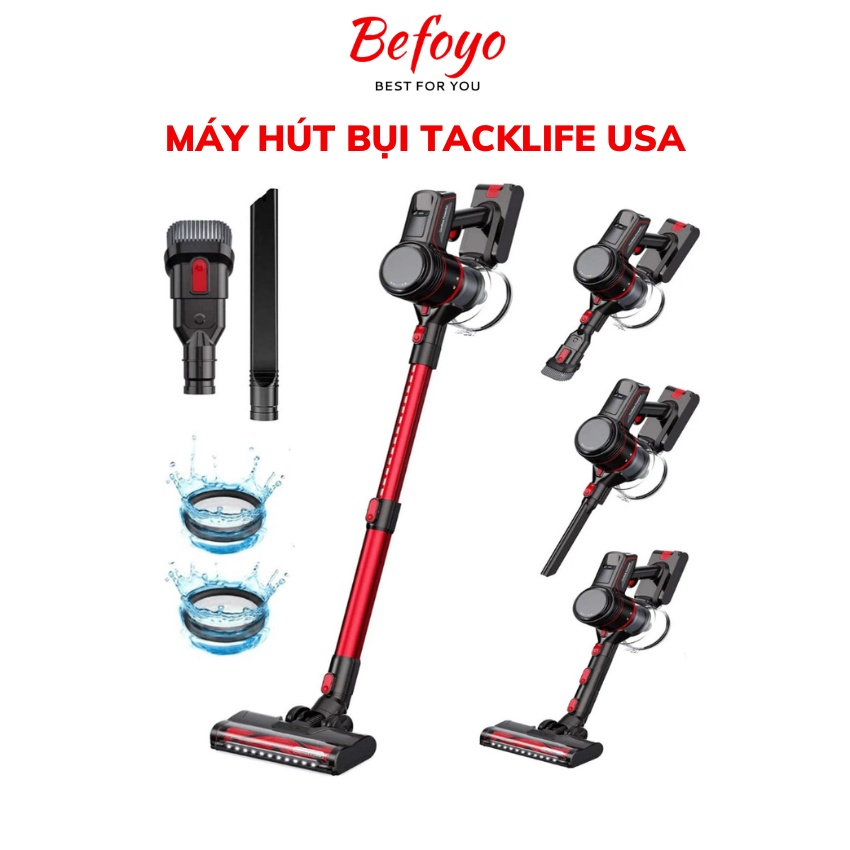 Máy hút bụi cầm tay không dây Tacklife V12 thương hiệu Mỹ 20Kpa chính hãng bảo hành 12 tháng - Befoyo