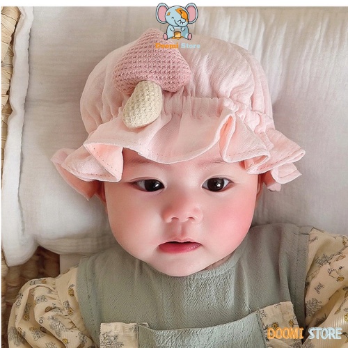 Mũ Xô Hình Nấm Viền Cực Xinh Mềm Mại Thoáng Mát Cho Bé Doomi Store - SP520