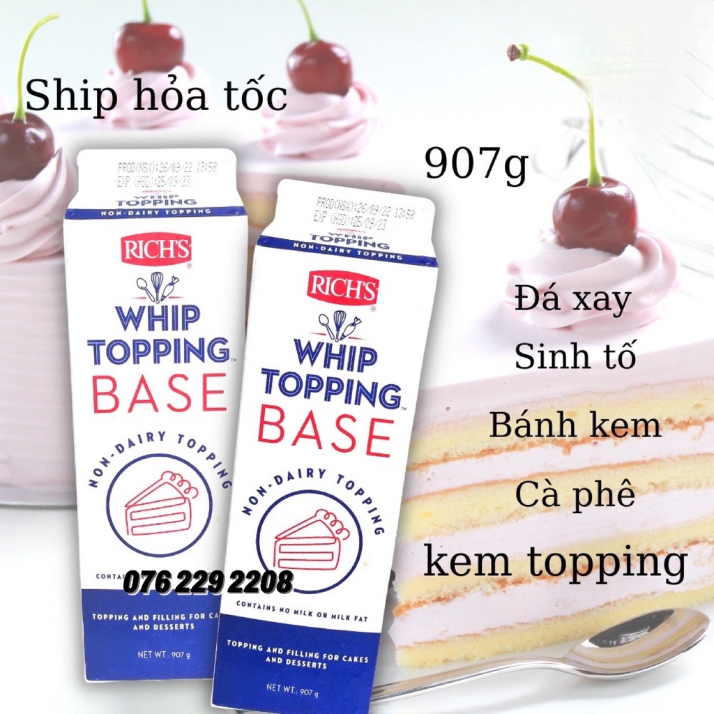Topping Base Rich's/Kem béo Rich's